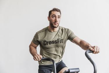 Nobull Crossfit® Men's T Shirts Green | Australia (PE2835)